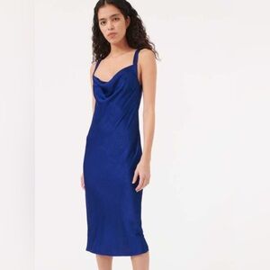 Baum Und Pferdgarten Women's Midi Slip Dress Blue Size s